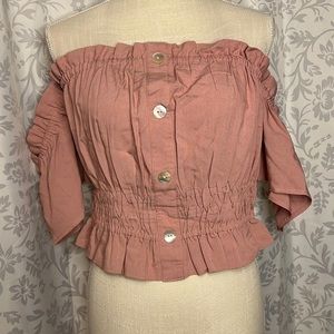 Off Shoulder Crop Top